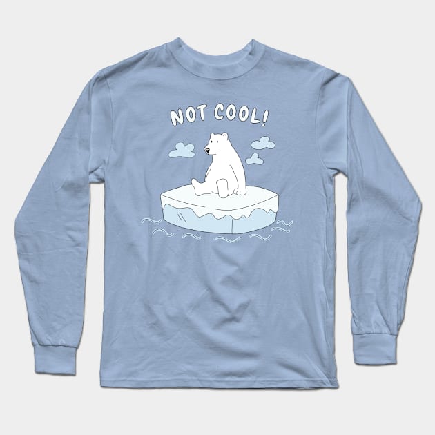 Global Warming - Polar bear Long Sleeve T-Shirt by valentinahramov